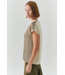 Ladies EXQUISE EXQUISE Penny Crew Cap Sleeve Top