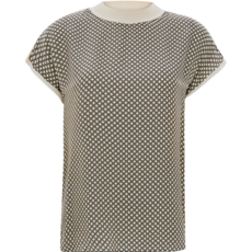 Ladies EXQUISE EXQUISE Penny Crew Cap Sleeve Top Ladies EXQUISE EXQUISE Penny Crew Cap Sleeve Top