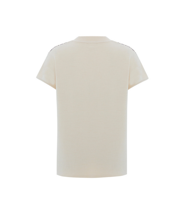 Ladies EXQUISE EXQUISE Penny Crew Cap Sleeve Top