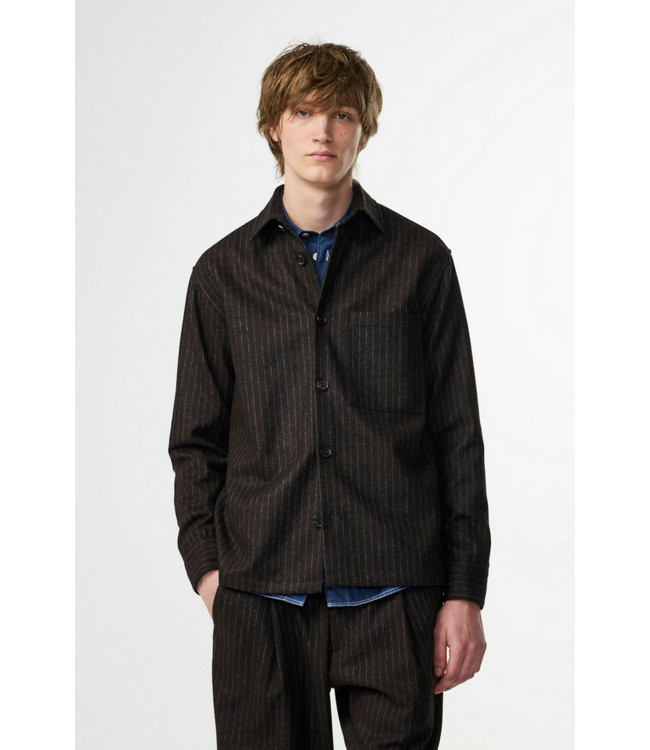 No Nationality NNO7 Freddy Wool Hybrid Overshirt