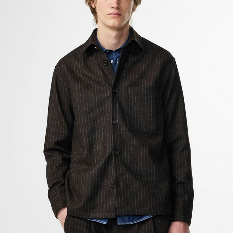 No Nationality NNO7 Freddy Wool Hybrid Overshirt