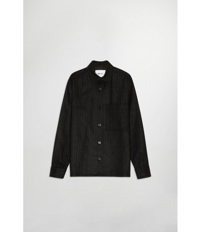 No Nationality NNO7 Freddy Wool Hybrid Overshirt