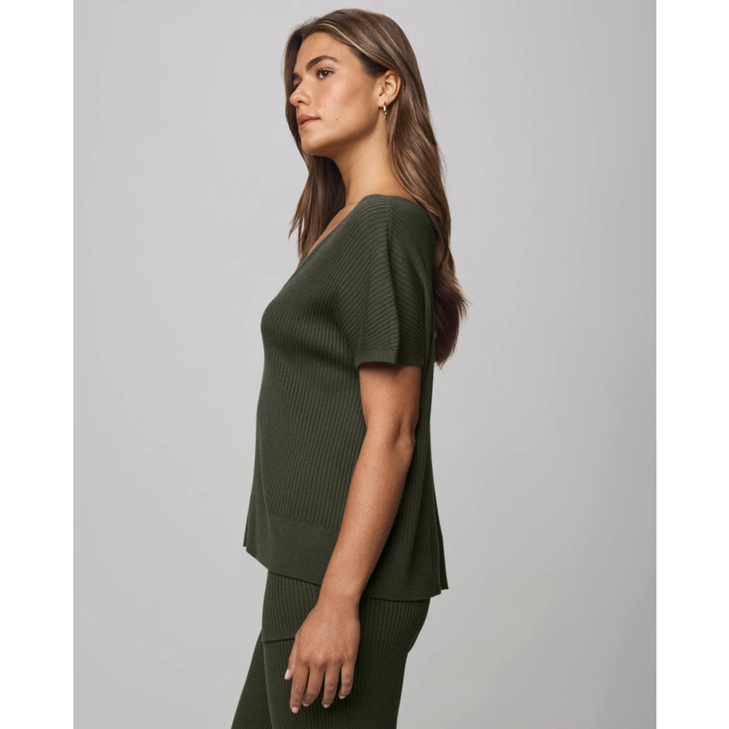 Ladies SPLENDID Splendid Rib V Neck