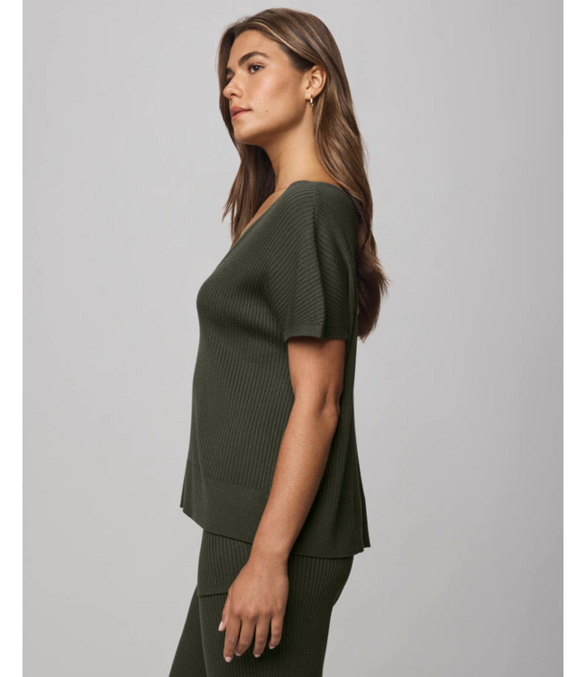 Ladies SPLENDID Splendid Rib V Neck