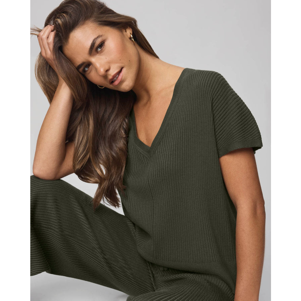 Ladies SPLENDID Splendid Rib V Neck