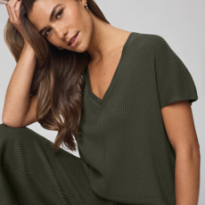 Ladies SPLENDID Splendid Rib V Neck