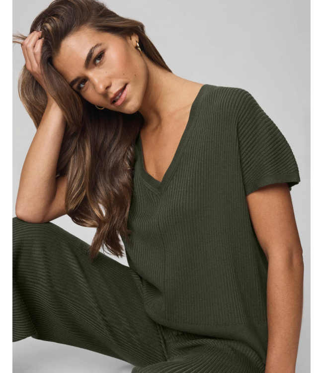 Ladies SPLENDID Splendid Rib V Neck