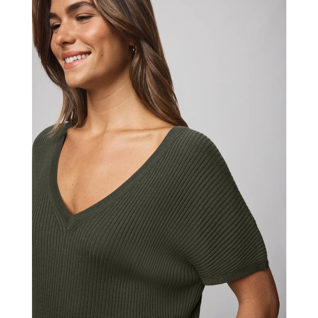 Ladies SPLENDID Splendid Rib V Neck