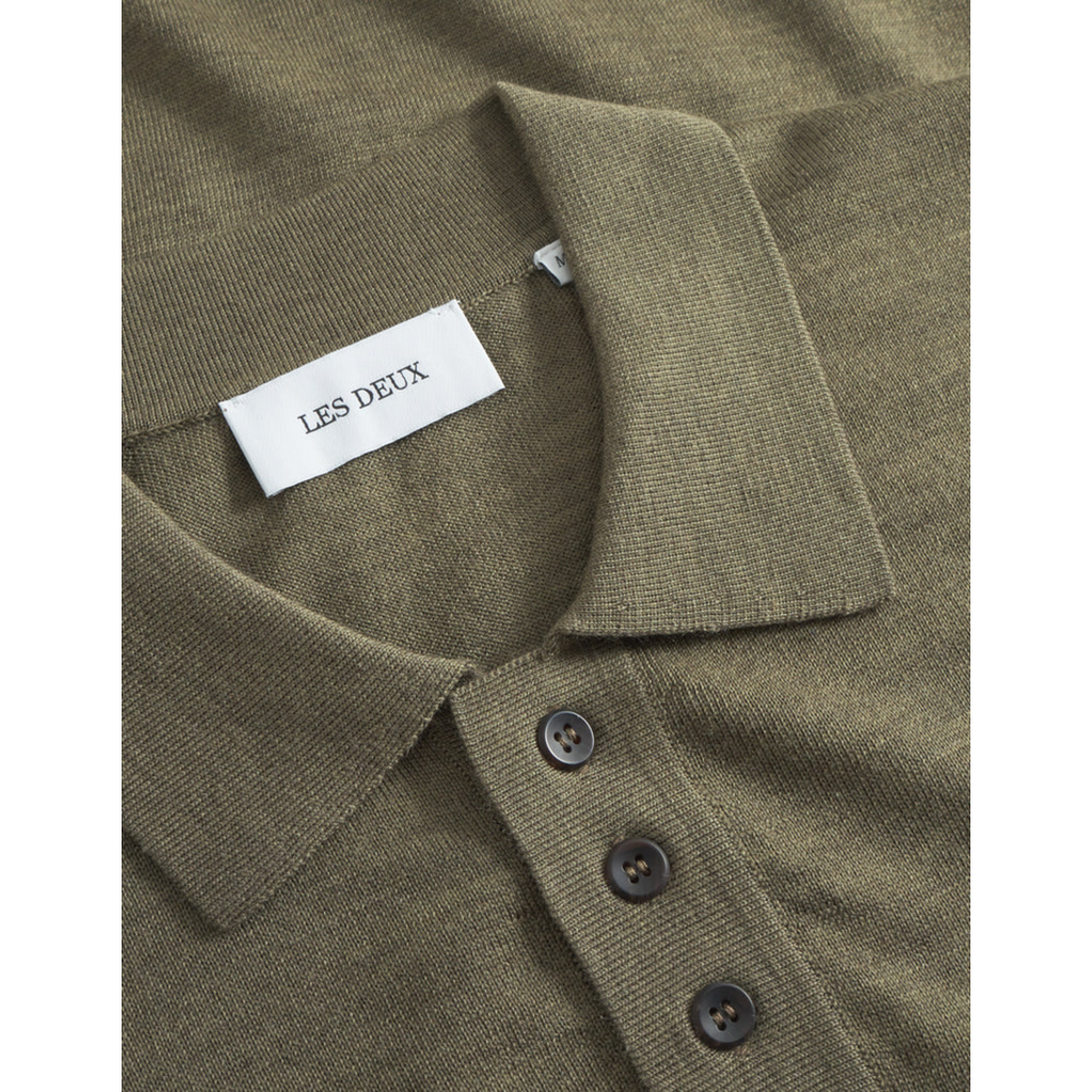 LES DEUX Les Deux Grayson Merino LS Polo