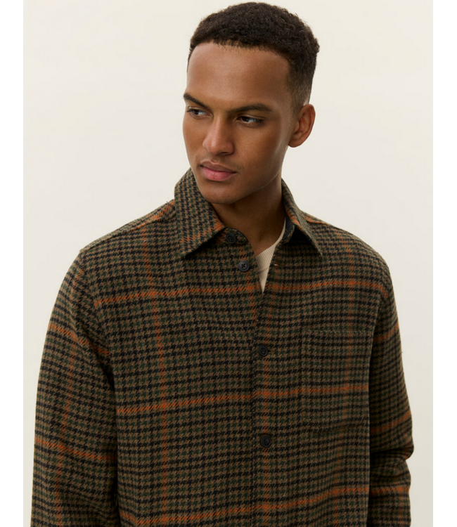 LES DEUX Les Deux Kody Houndstooth Overshirt