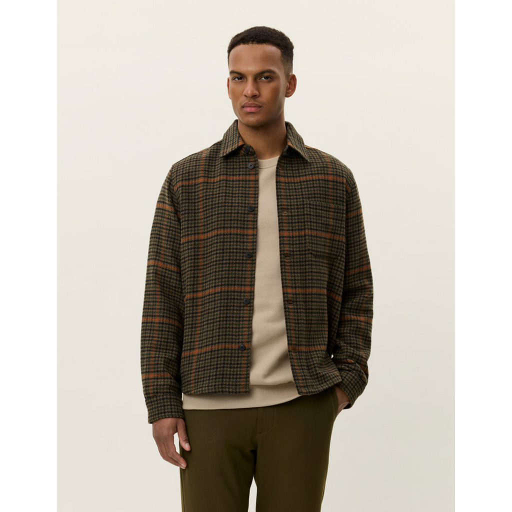 LES DEUX Les Deux Kody Houndstooth Overshirt