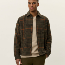 LES DEUX Les Deux Kody Houndstooth Overshirt