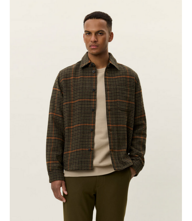 LES DEUX Les Deux Kody Houndstooth Overshirt