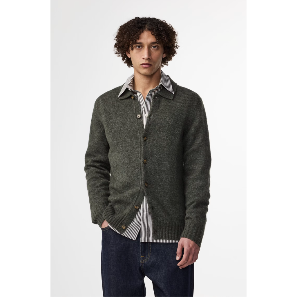 No Nationality NNO7 Lee Wool Blend Cardigan