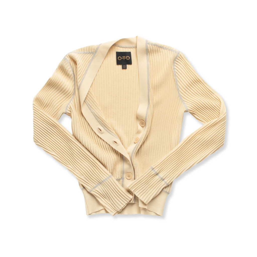 On This Day OTD Contrast Stitch Cardigan