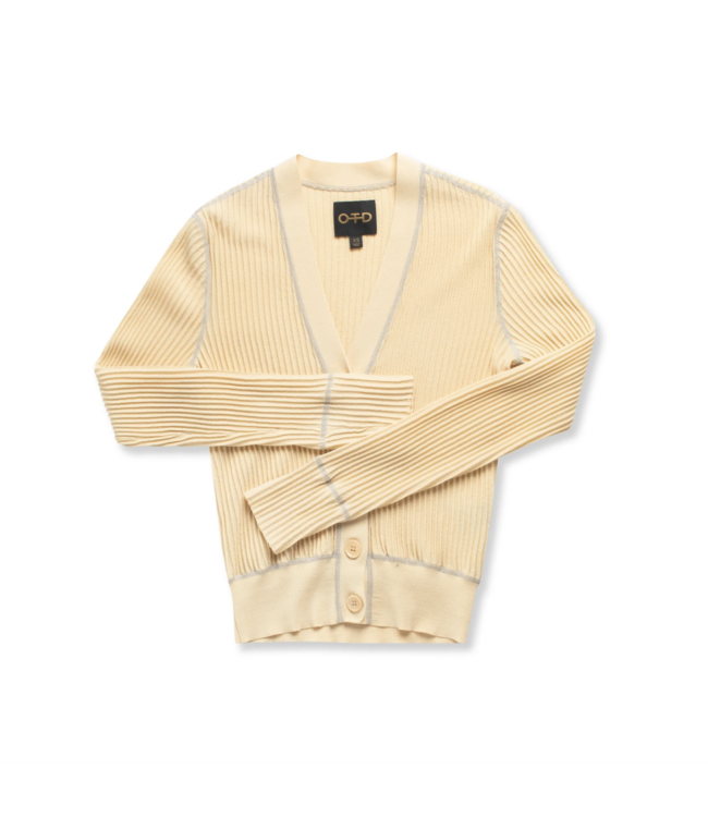 On This Day OTD Contrast Stitch Cardigan
