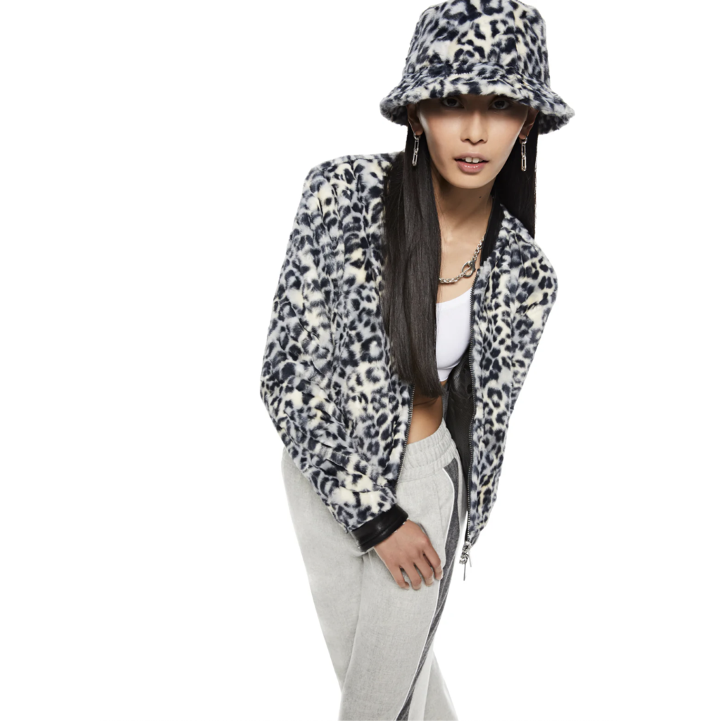 On This Day OTD Animal Print Track Jacket