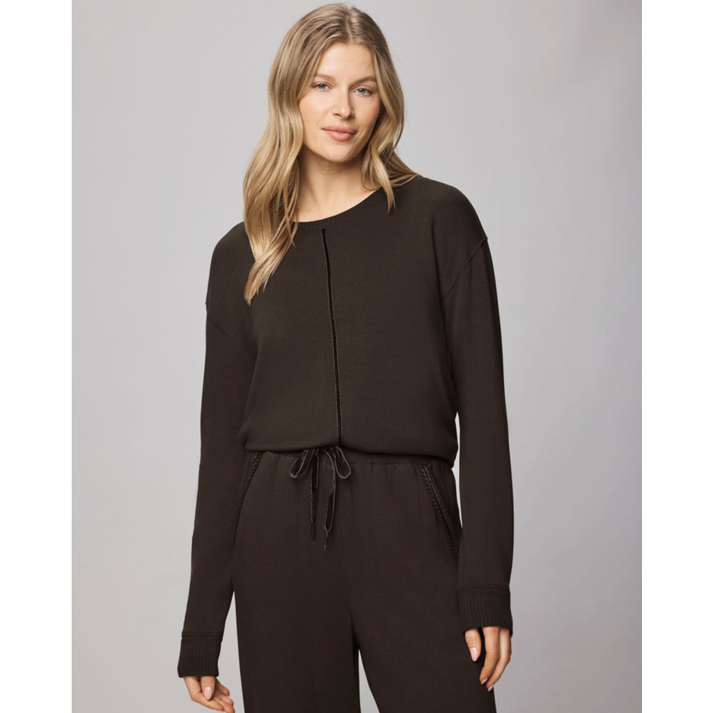 Ladies SPLENDID Splendid Supersoft Trim Pullover