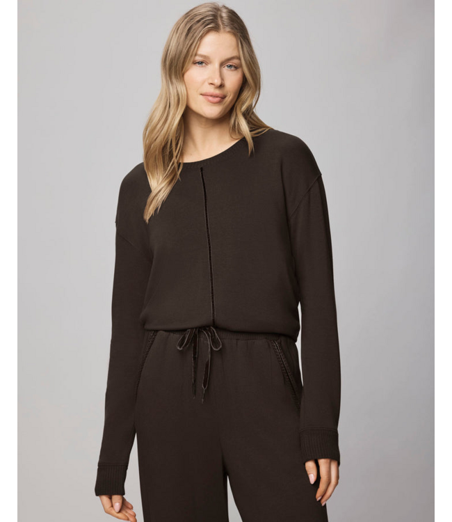 Ladies SPLENDID Splendid Supersoft Trim Pullover