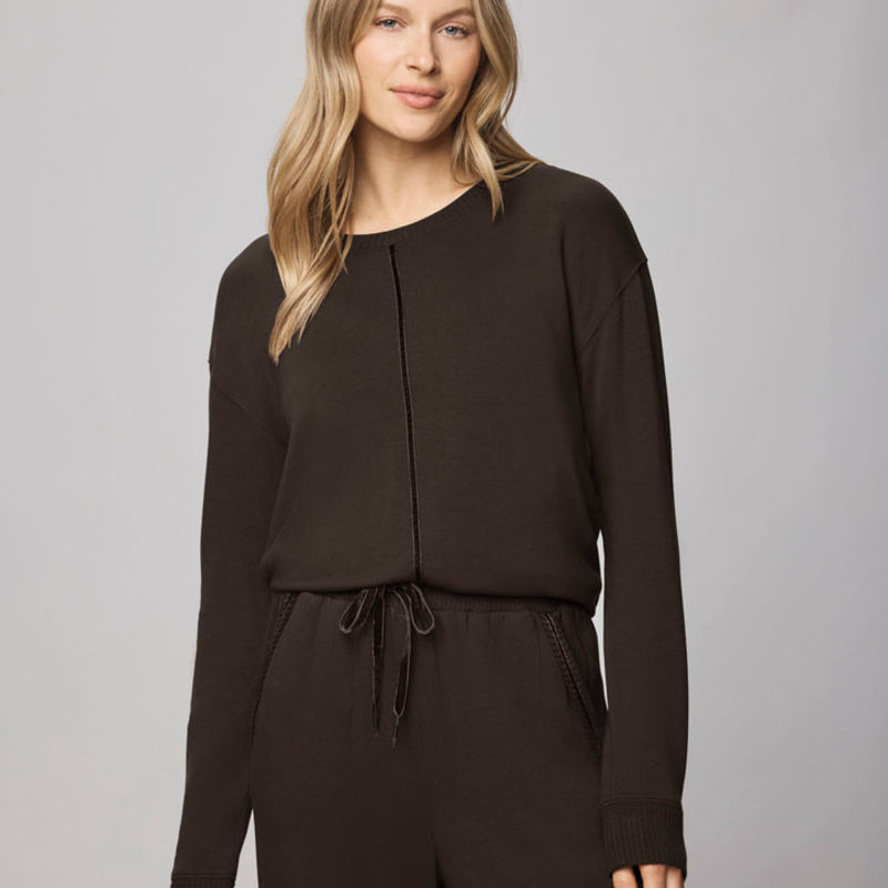 Ladies SPLENDID Splendid Supersoft Trim Pullover
