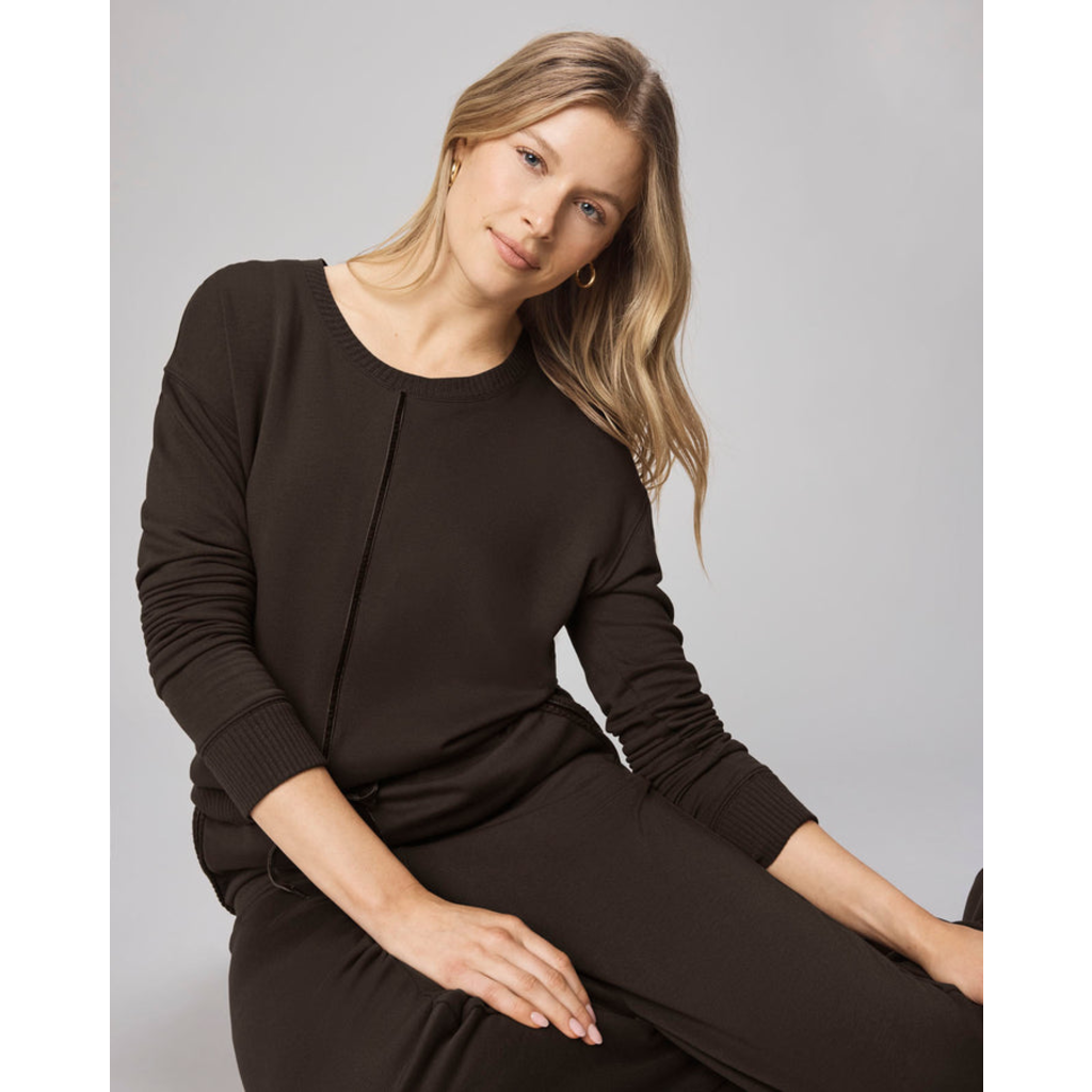 Ladies SPLENDID Splendid Supersoft Trim Pullover