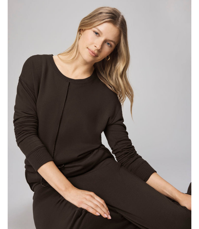 Ladies SPLENDID Splendid Supersoft Trim Pullover