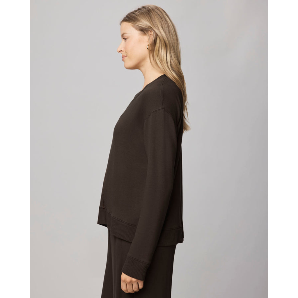 Ladies SPLENDID Splendid Supersoft Trim Pullover
