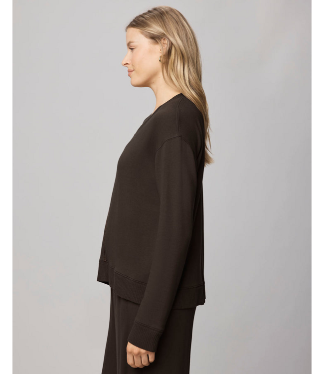 Ladies SPLENDID Splendid Supersoft Trim Pullover