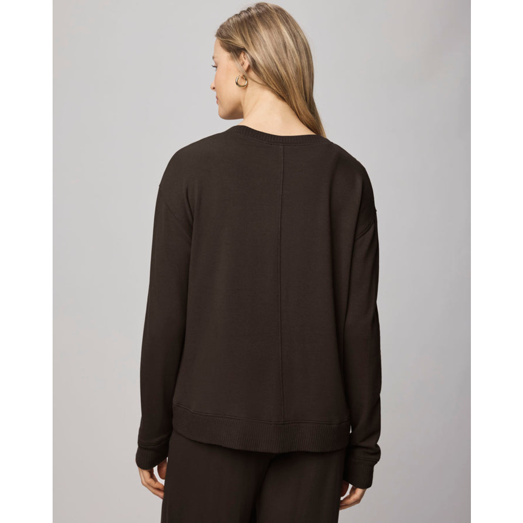 Ladies SPLENDID Splendid Supersoft Trim Pullover