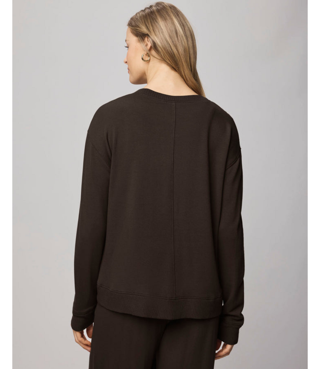 Ladies SPLENDID Splendid Supersoft Trim Pullover