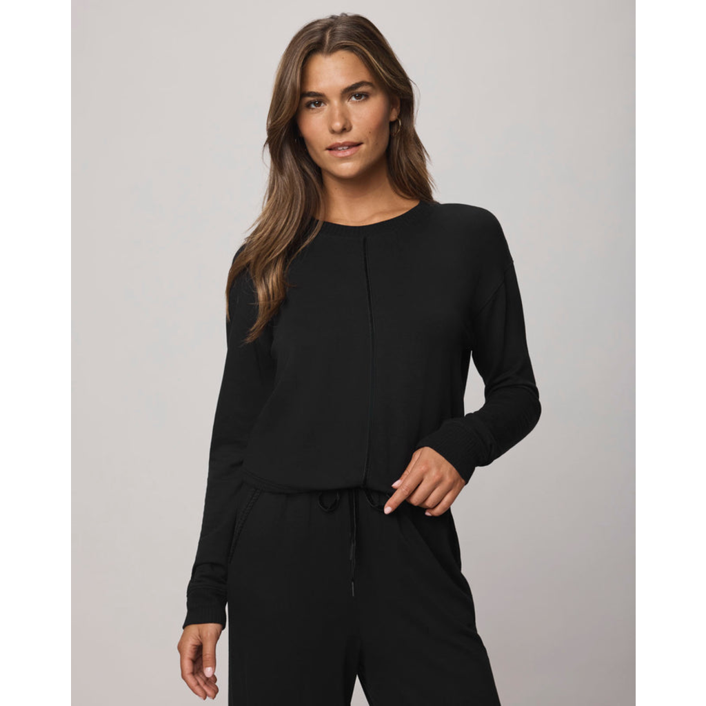 Ladies SPLENDID Splendid Supersoft Trim Pullover