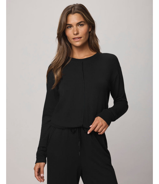 Ladies SPLENDID Splendid Supersoft Trim Pullover