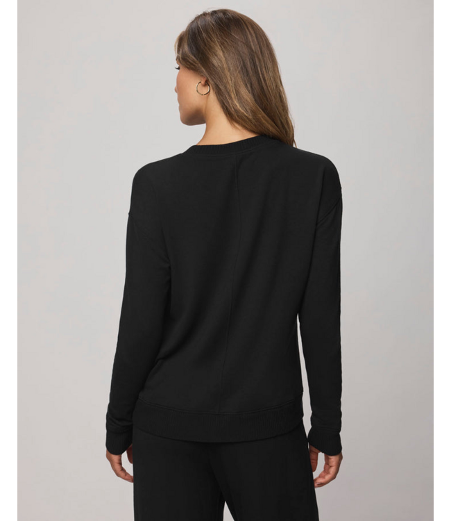 Ladies SPLENDID Splendid Supersoft Trim Pullover