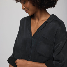 Ladies SPLENDID Splendid Serena Satin LS Blouse