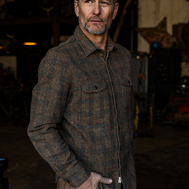 Kato Kato Brace Triple Twisted Plaid 9oz. LS