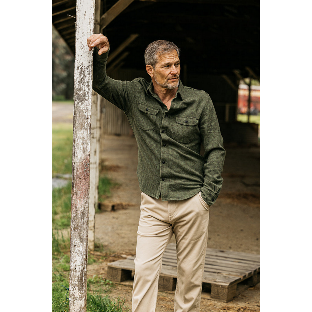 Kato Kato Brace Triple Twisted Plaid 9oz. LS