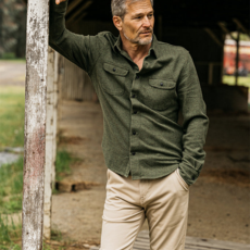 Kato Kato Brace Triple Twisted Plaid 9oz. LS