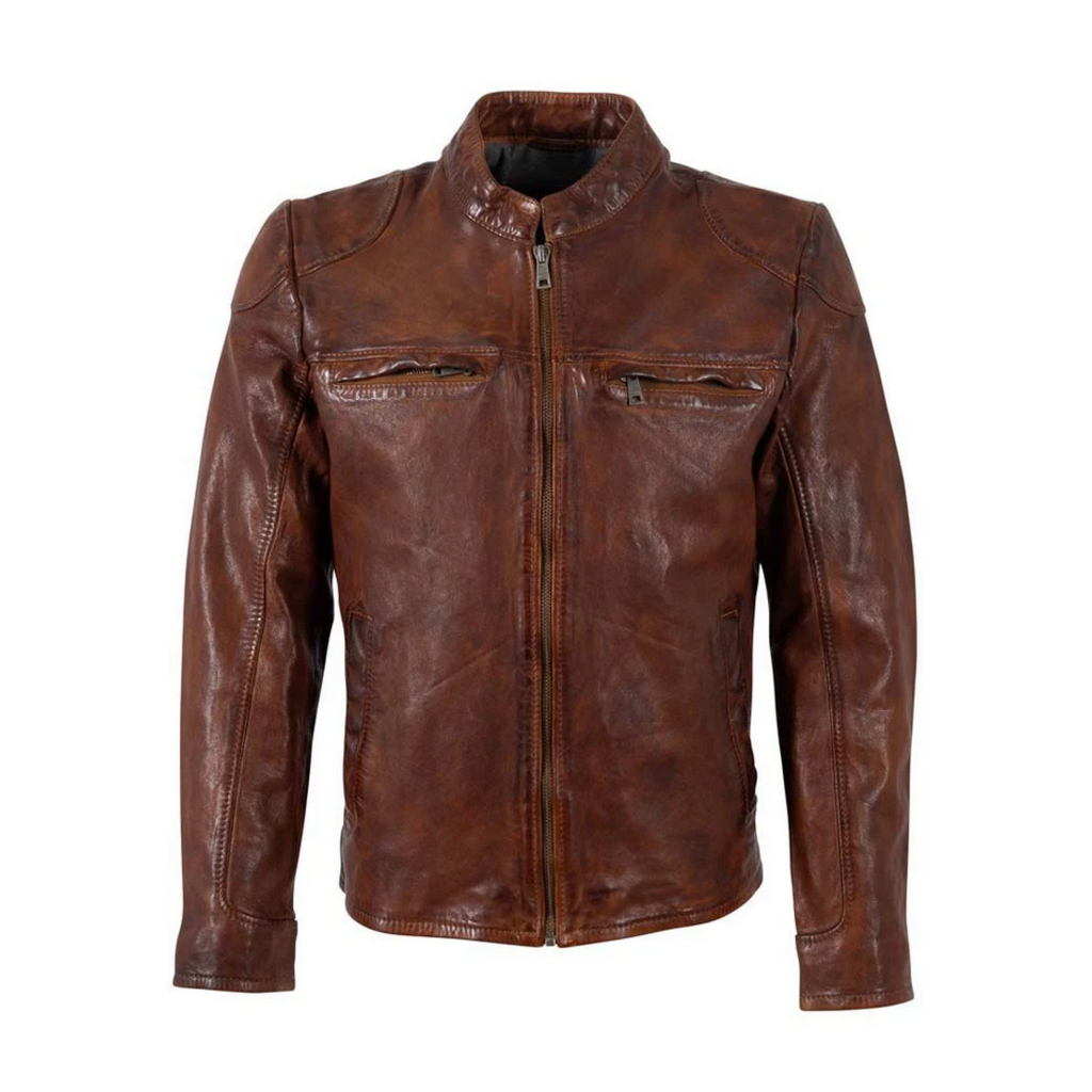 Mauritius MAURITIUS Chopa Distressed Leather Jacket
