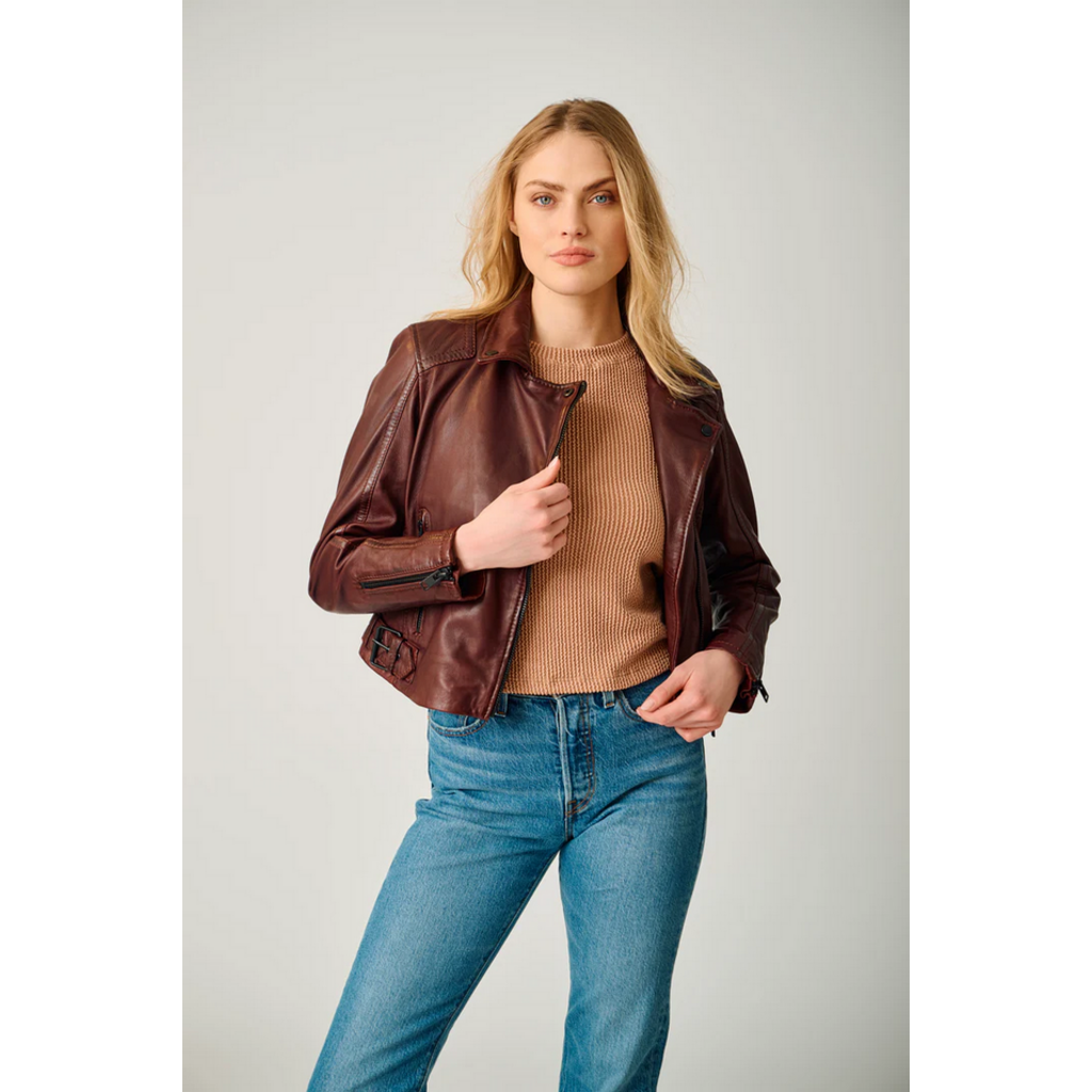 MAURITIUS Bita Crop Moto Jacket