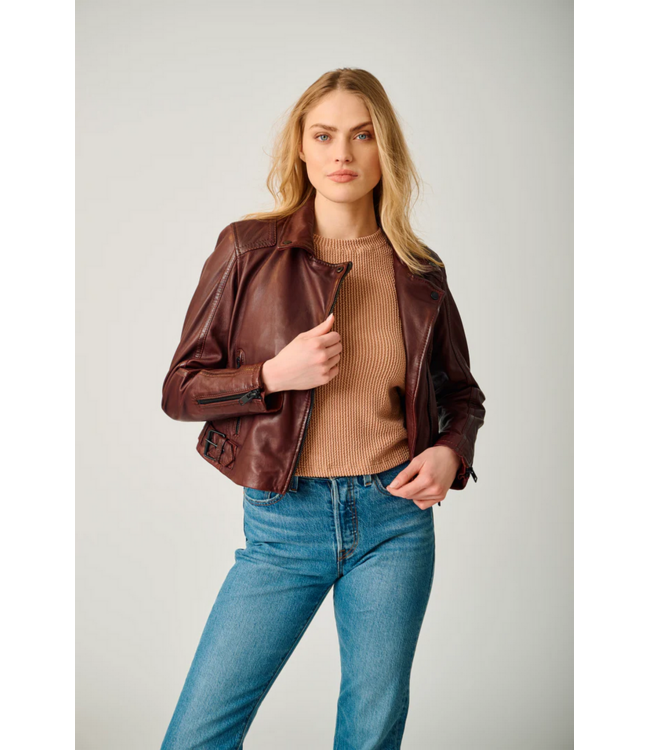 MAURITIUS Bita Crop Moto Jacket