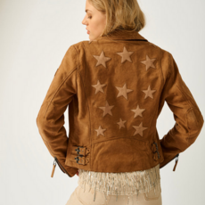 MAURITIUS Misty Nubuck Star Leather Jacket MAURITIUS Misty Nubuck Star Leather Jacket
