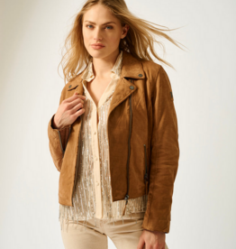 MAURITIUS Misty Nubuck Star Leather Jacket