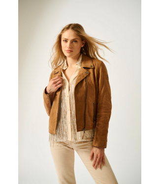 MAURITIUS Misty Nubuck Star Leather Jacket