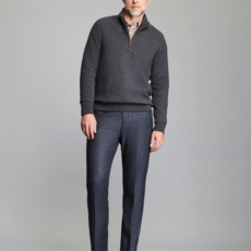 Billy Reid Billy Reid Diamond Quilt Half Zip