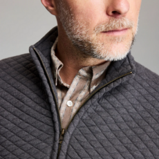 Billy Reid Billy Reid Diamond Quilt Half Zip