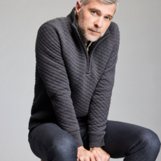 Billy Reid Billy Reid Diamond Quilt Half Zip