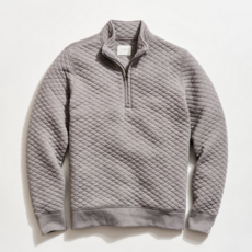 Billy Reid Billy Reid Diamond Quilt Half Zip