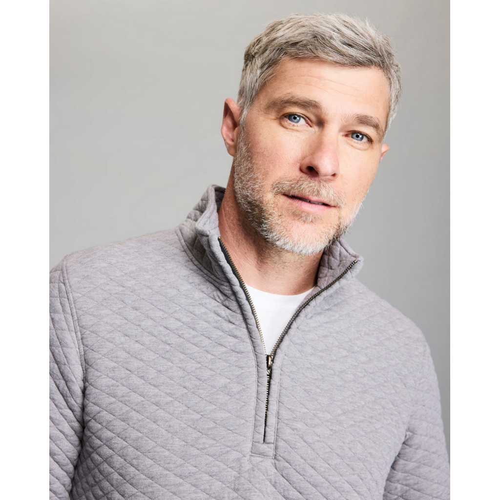 Billy Reid Billy Reid Diamond Quilt Half Zip