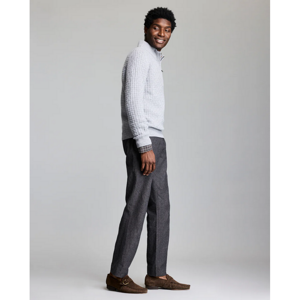 Billy Reid Billy Reid Basketweave Merino Half Zip