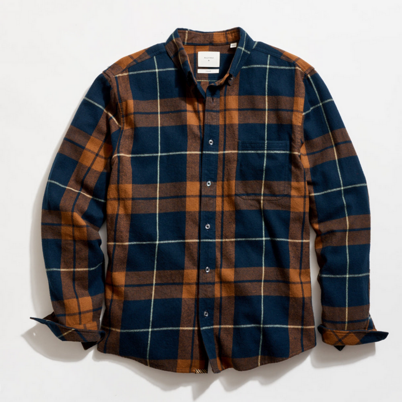 Billy Reid Billy Reid Brushed Bold Plaid BD Shirt